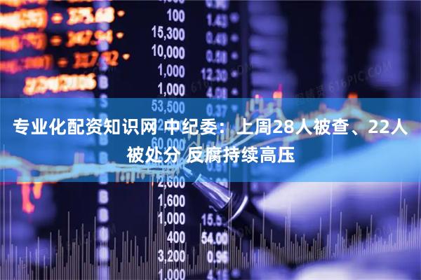专业化配资知识网 中纪委：上周28人被查、22人被处分 反腐持续高压
